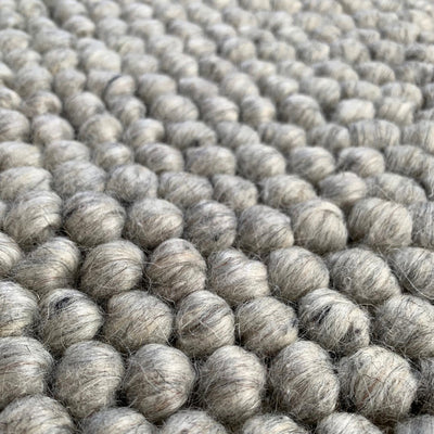 KARMA WEAVE ROUND RUG – SMOKE – Ground Control Rugs